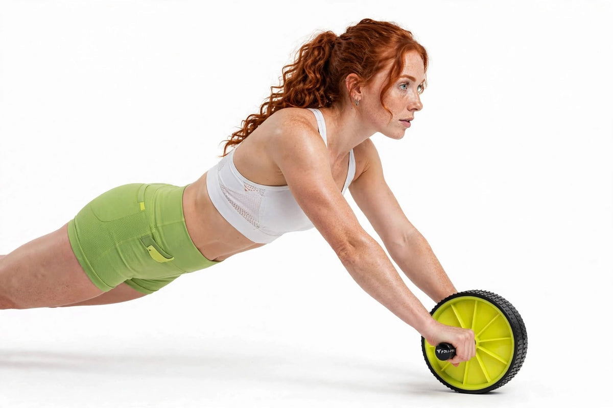 Rueda Abdominal Doble Follow Fit – Ejercicio Core, Abdomen y Estabilidad