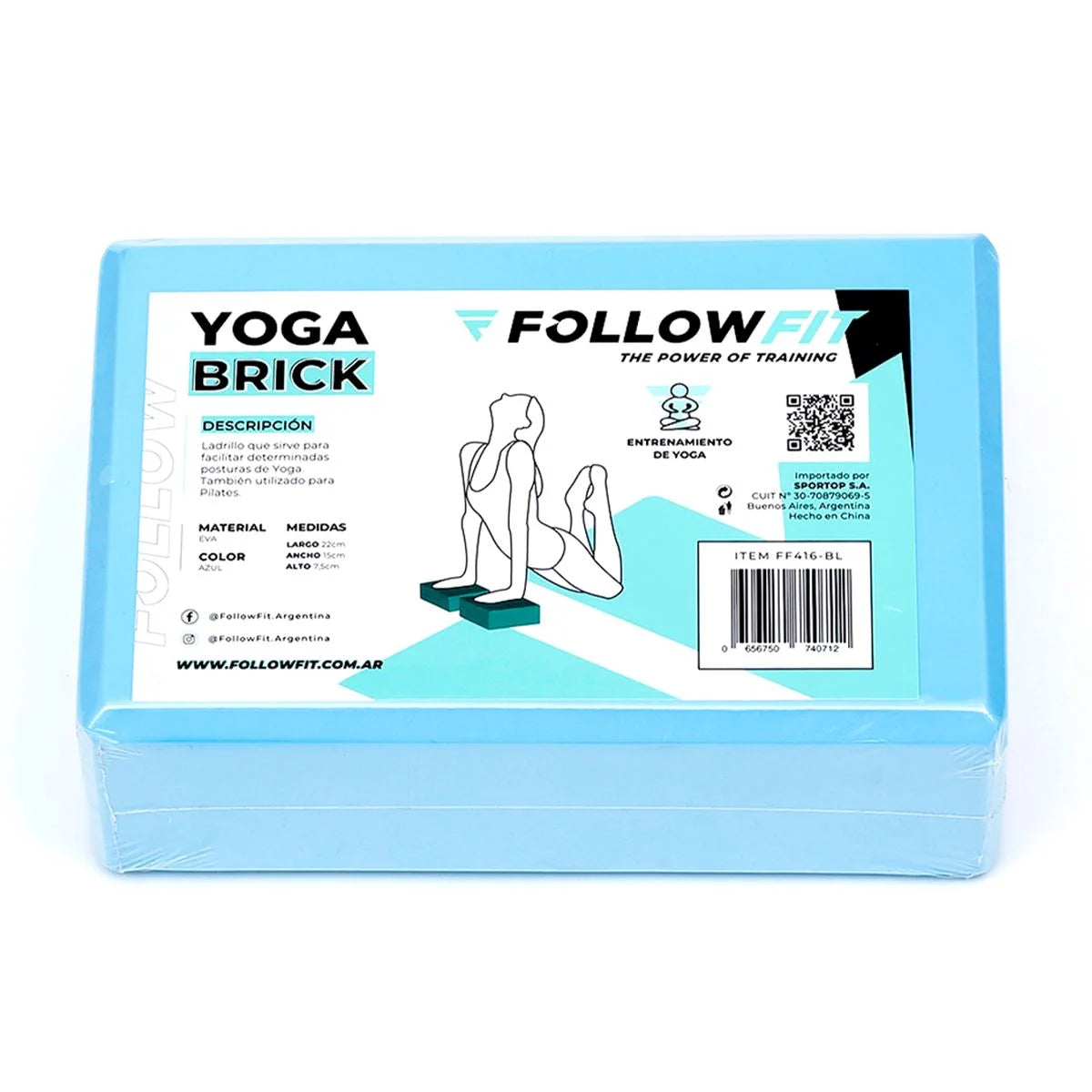 Bloque de Yoga Ladrillo de E.V.A. Soporte y Elongación